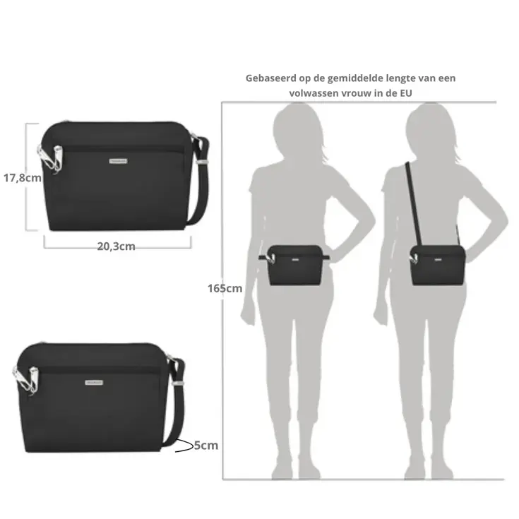 Classic Anti-diefstal Heuptas & Crossbody