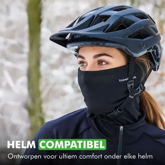 Balaclava Helmmuts Motor/Scooter Zwart