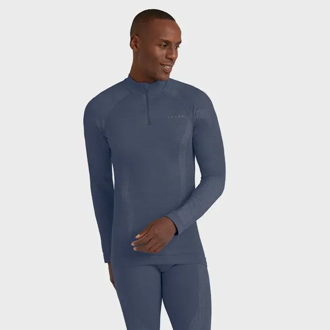 FALKE - O-hals Longsleeve Thermo - Heren