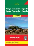 Wegenkaart F&B Kenya, Tanzania, Uganda