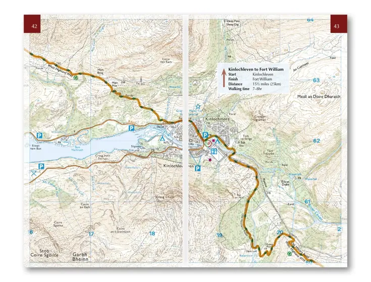Kaartgids Booklet West Highland Way Map