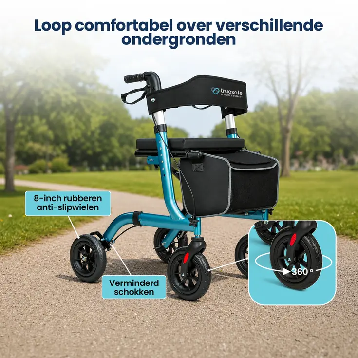 Rollator - Lichtgewicht & opvouwbaar - 6,9 kg