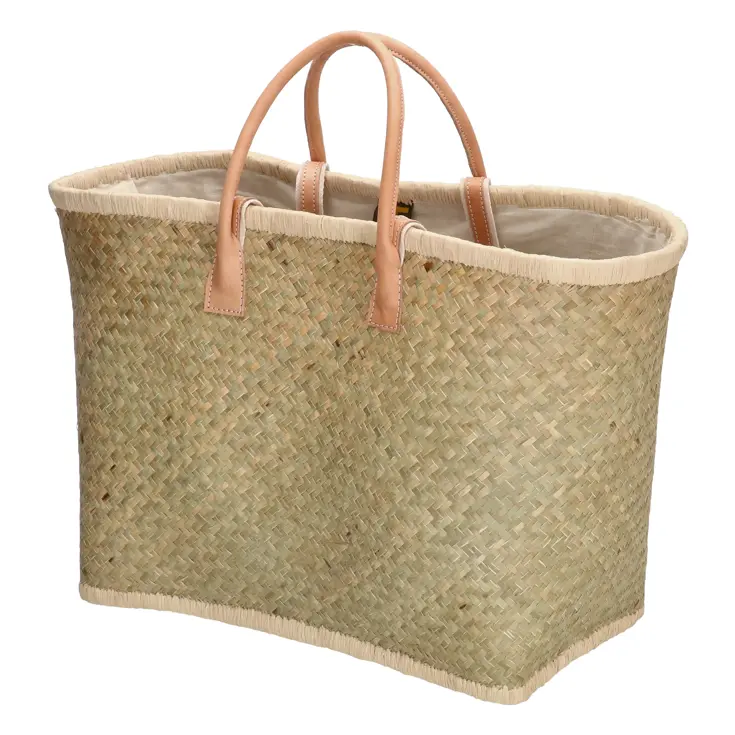 Penjy - Strandtas - Raffia riet - Trekkoord