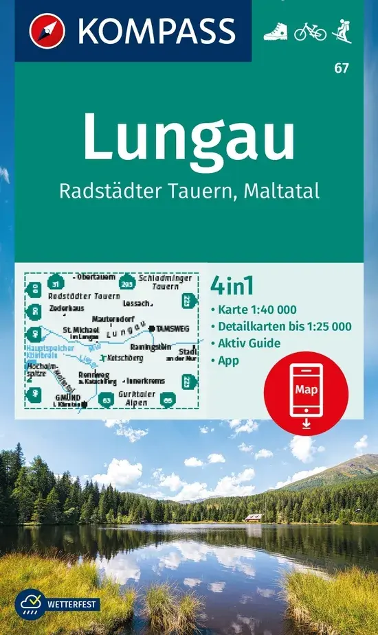 Kompass Kaart WK67 Lungau - Radstädter Tauern