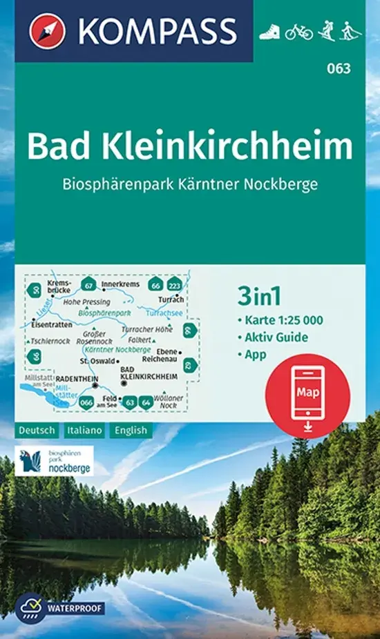 Wandelkaart WK063 Bad Kleinkirchheim