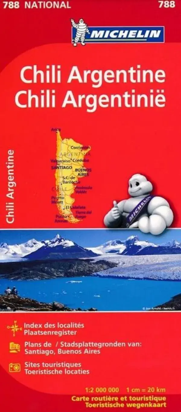 Kaart National 788 Chili - Argentinië