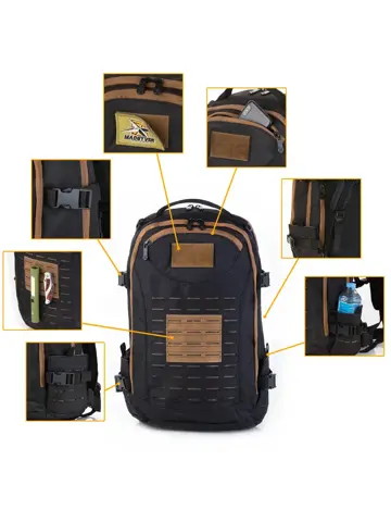 Rugtas 27L met regenhoes