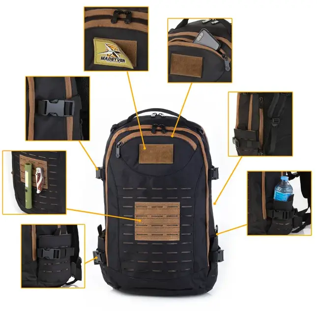 Rugtas 27L met regenhoes