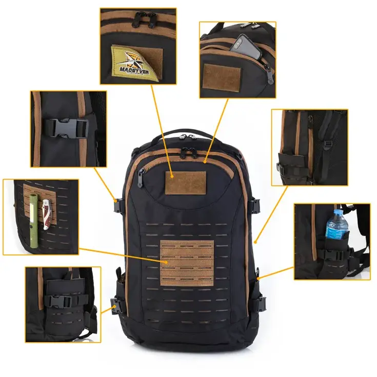 Rugtas 27L met regenhoes