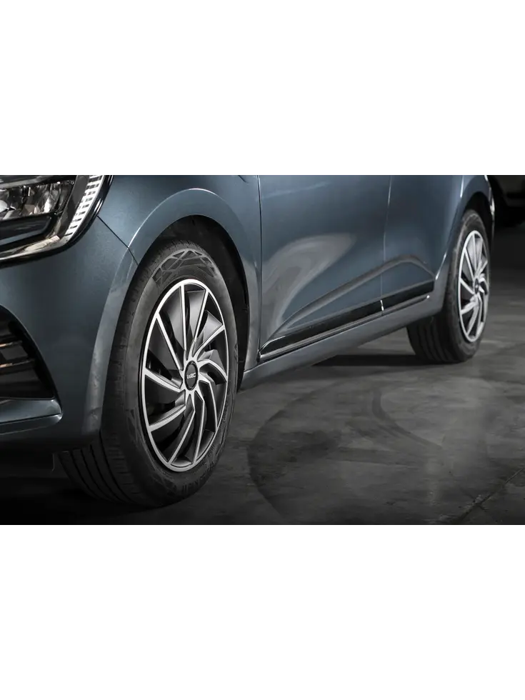 WRC Wieldoppen 16" - zilver/zwart 4 stuks