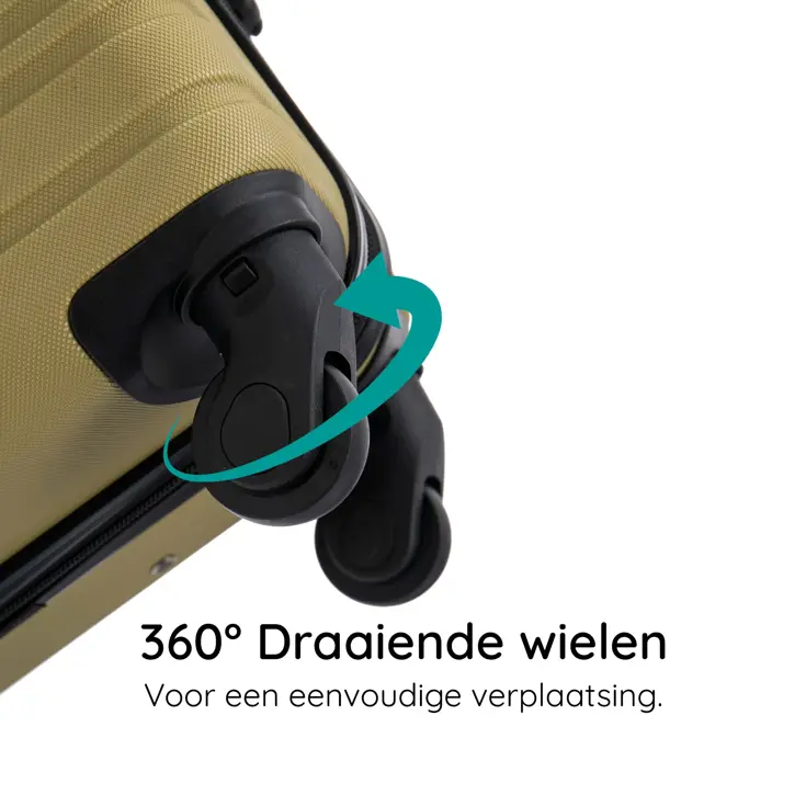 Kofferset XS ABS 29L met TSA-slot en 360° wielen