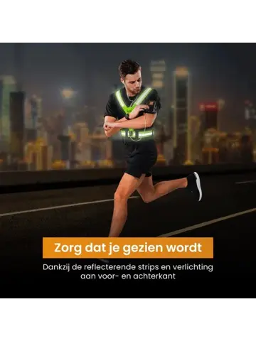 Hardloopvest oplaadbaar + Sportarmband