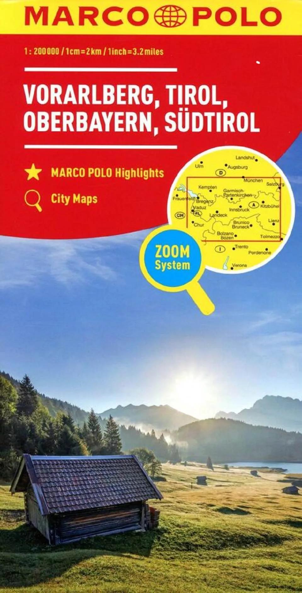 Marco Polo  wandelkaart 3 Vorarlberg main product image