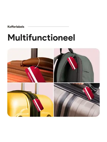 Aluminium kofferlabels – 7 stuks