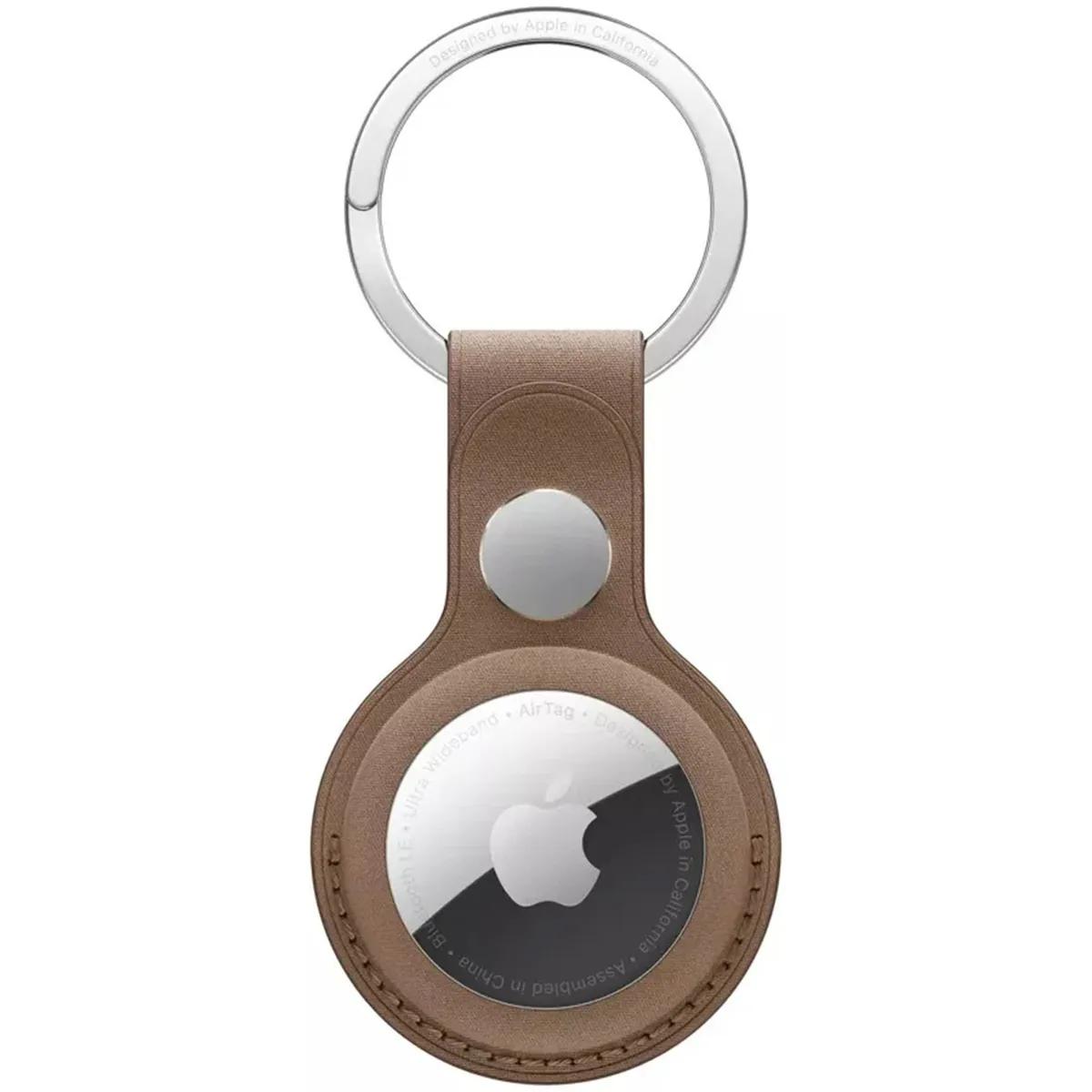 Apple  FineWoven Key ring AirTag-sleutelhanger  Beige