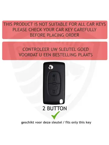 Metalen Sleutelhoesje voor Peugeot grijs D2