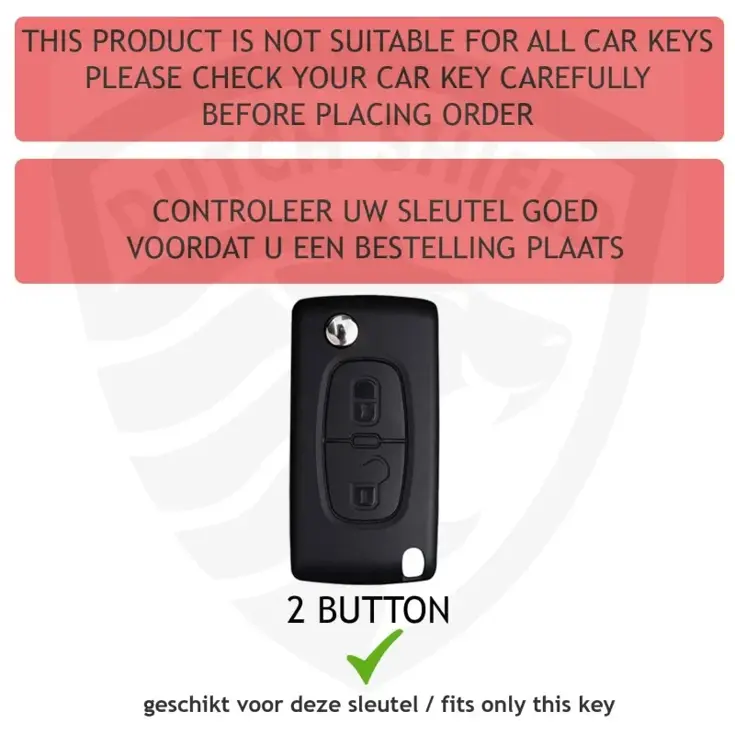 TPU Sleutelhoesje voor Peugeot goud D2