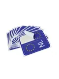 Blauwe sticker Europese vlag voor kentekenplaat
