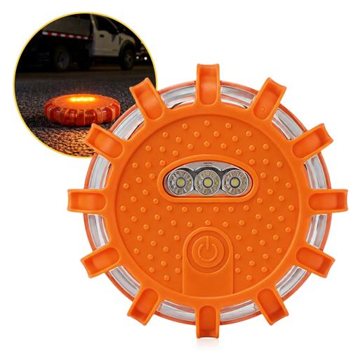 Oranje LED waarschuwingslamp 1 stuks