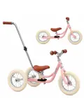 2-in-1 Loopfiets Driewieler met Duwstang