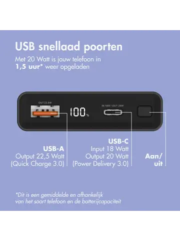 Mini Powerbank 10.000 mAh