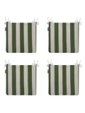 Amora - Kuipstoelkussen Hoge rug - Set van 4