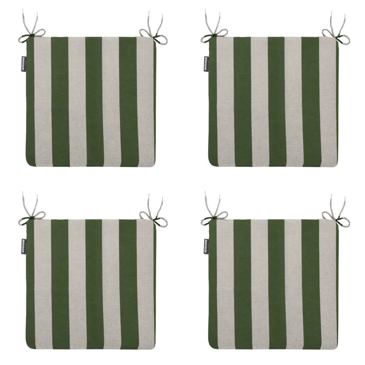 Amora - Kuipstoelkussen Hoge rug - Set van 4