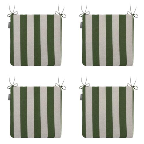 Amora - Kuipstoelkussen Hoge rug - Set van 4