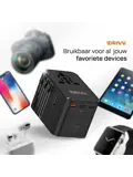 Universele Wereldstekker USB C - 45W
