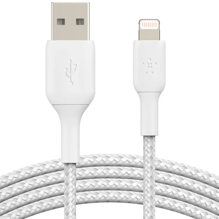 Belkin Lightning naar USB kabel Gevlochten