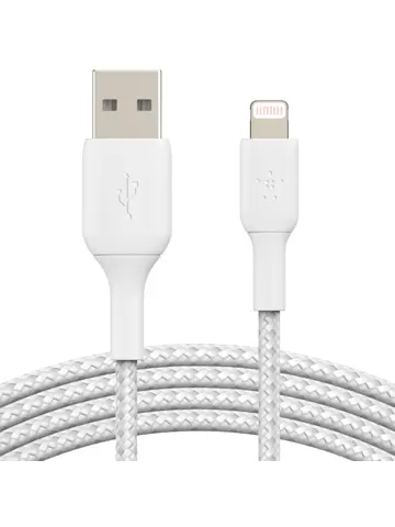 Belkin Lightning naar USB kabel Gevlochten