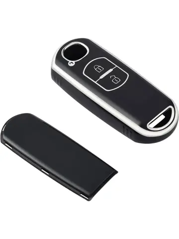 TPU Sleutelhoesje voor Mazda zwart,zilver A2