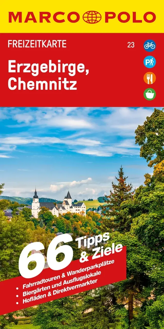 Marco Polo Kaart FZK 23 Erzgebirge Chemnitz