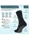 GEASY Antislip Sokken 3 paar - flex grip