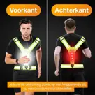 R2B Hardloopvest oplaadbaar - Geel