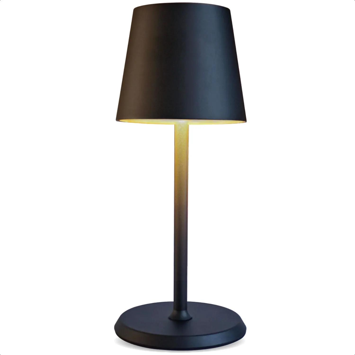 Goliving  Essence Tafellamp Oplaadbaar  26cm  Zwart   XXL