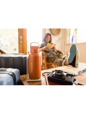 Lifestraw Go - RVS Waterfles 1L - Oranje