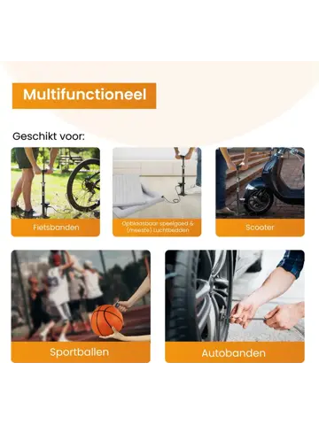 Fietspomp met Drukmeter - Vloerpomp