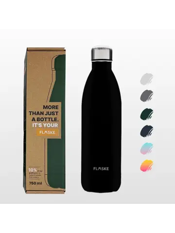 FLASKE 750 ml  RVS Drinkfles