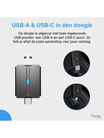 2-in-1 CarPlay Dongle USB-A & USB-C