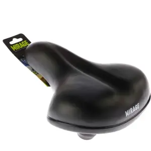Mirage Zadel Tour Met Elastomeer - Zwart