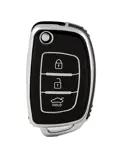 TPU Sleutelhoesje voor Hyundai zwart B3