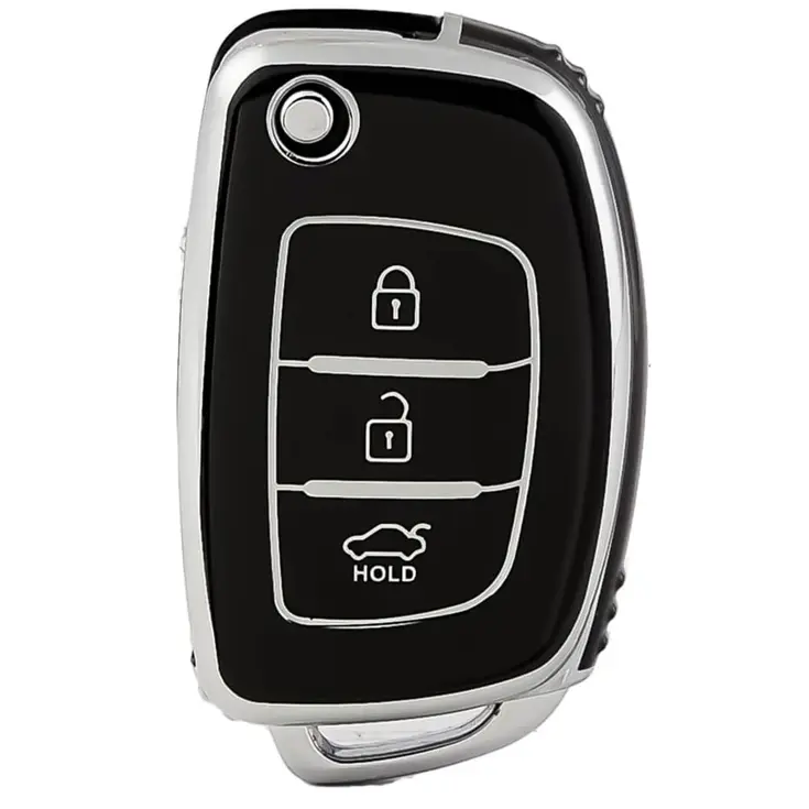 TPU Sleutelhoesje voor Hyundai zwart B3