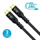 USB-C kabel extra snel - 300cm - Nylon