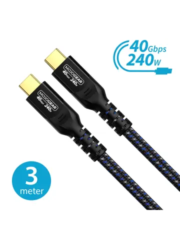 USB-C kabel extra snel - 300cm - Nylon