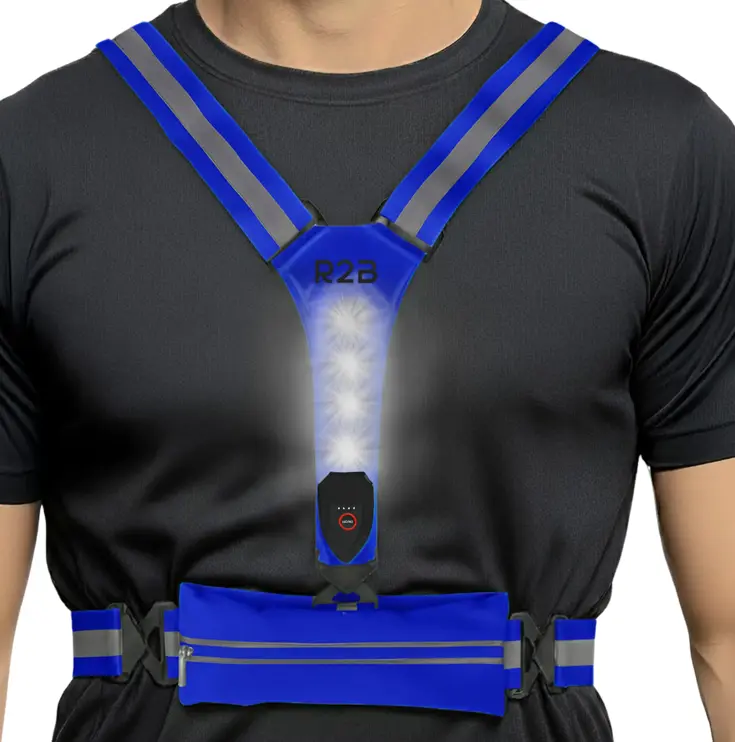 Hardloopvest met Opbergvak - Verlichting