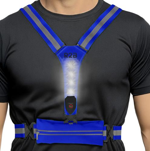 R2B Hardloopvest met Opbergvak oplaadbaar