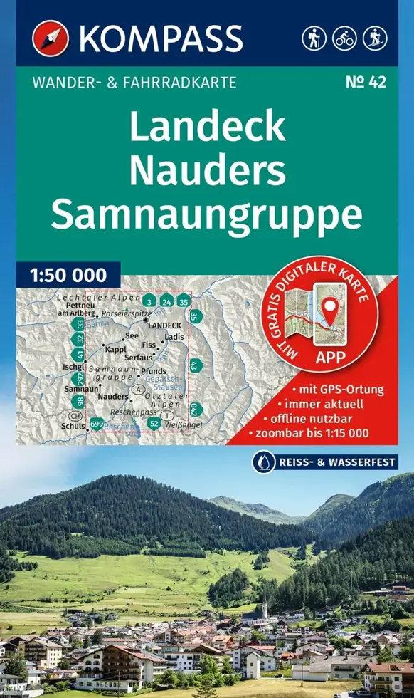 Wandelkaart WK42 Landeck - Nauders