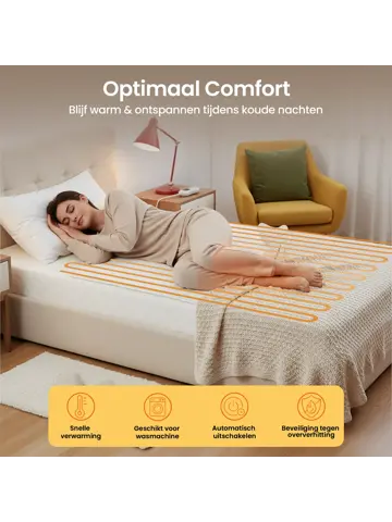 Elektrische Onderdeken 2-Pers. - 150 x 80cm