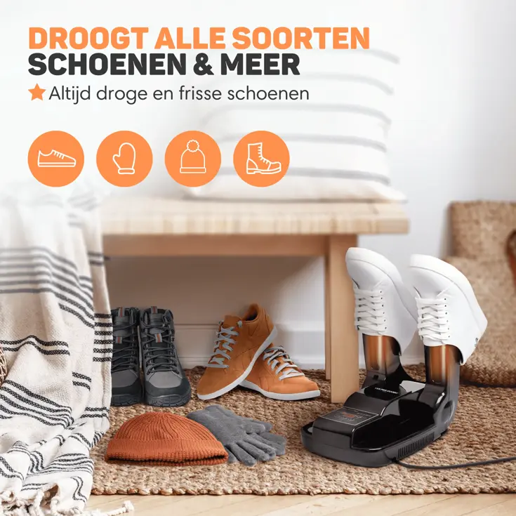 Schoenendroger met Ozone - PRO - Droogfunctie